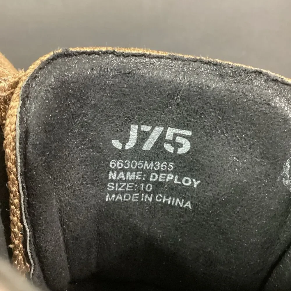 J75 Deploy Tactical Combat Jump Boots Men 10 Brown Cap Toe Military Lightweight